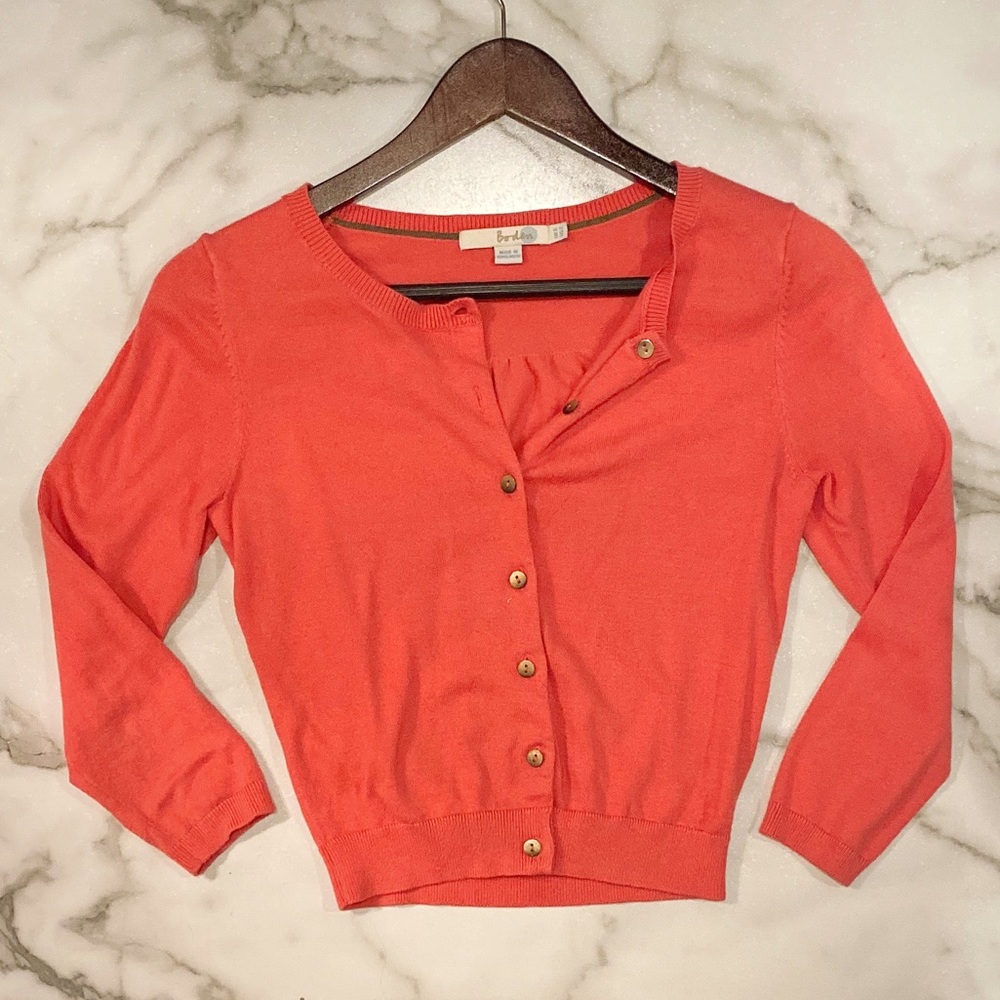 Boden pink cardigan